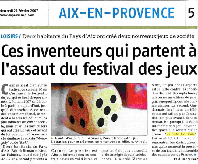 La Provence - Article 1